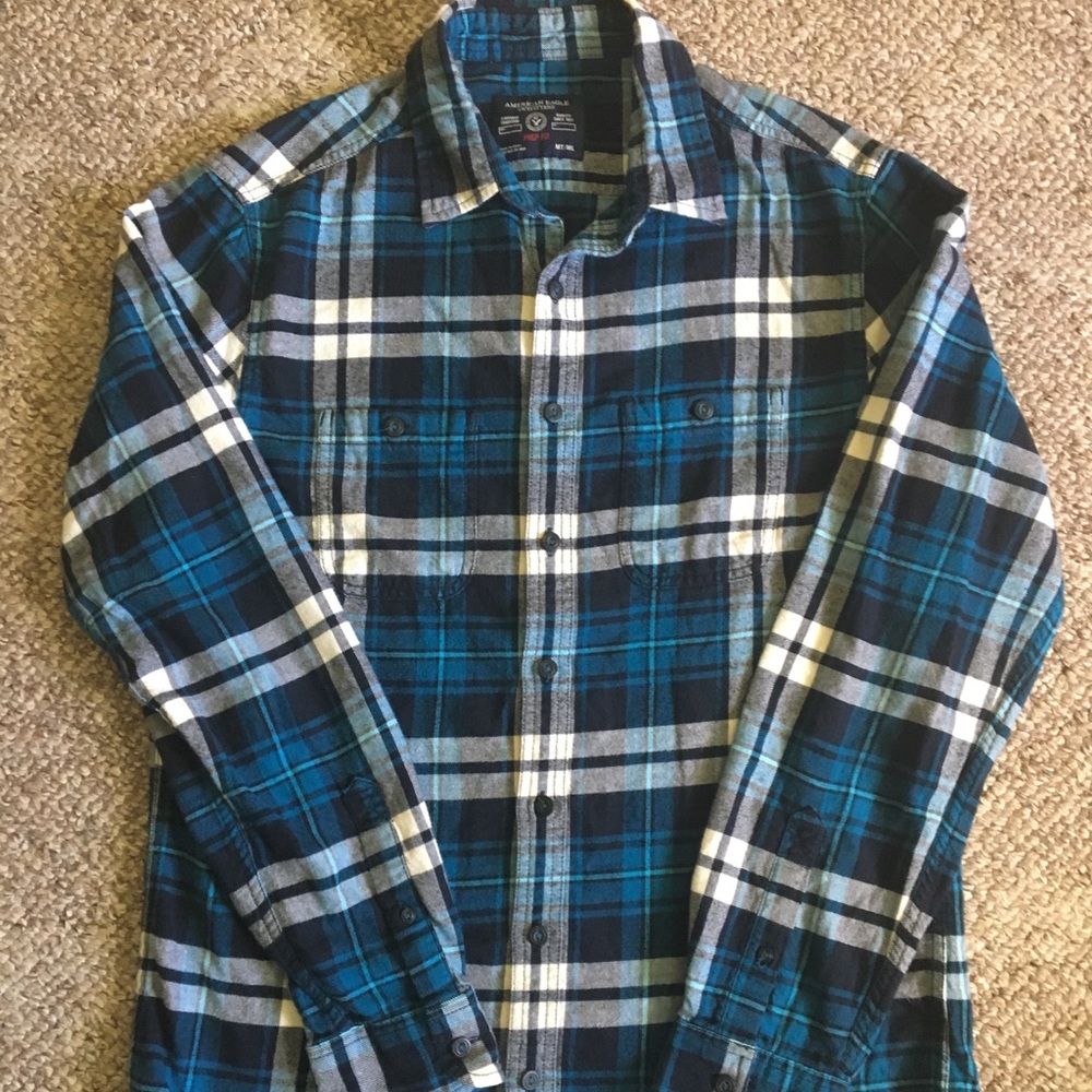 Men's AMERICAN EAGLE Prep Fit Flannel - Medium